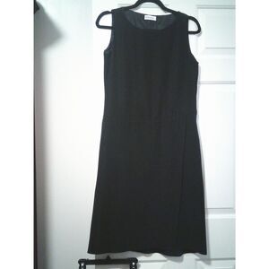Calvin Klein‎ Classic Black Sleeveless Sheath Dress Professional Wear